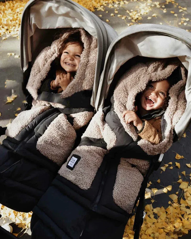 >7 A.M. Enfant Blanket 212 Evolution TEDDY APPLIQUÉ - Oatmeal Smokey (6M-4T)